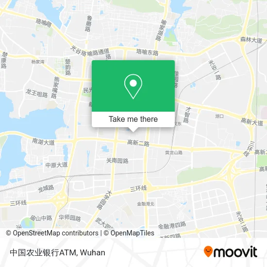 中国农业银行ATM map