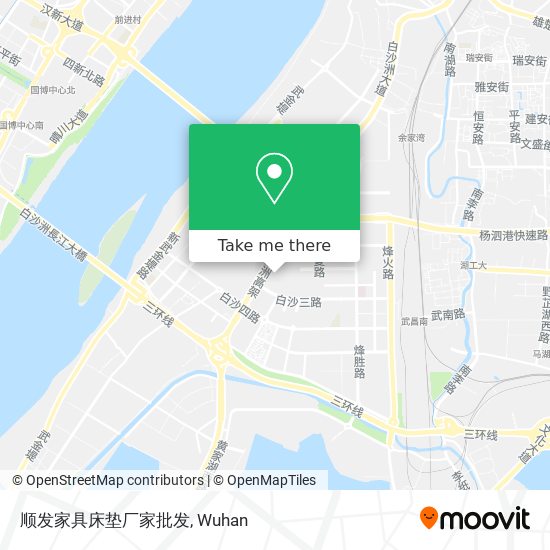 顺发家具床垫厂家批发 map