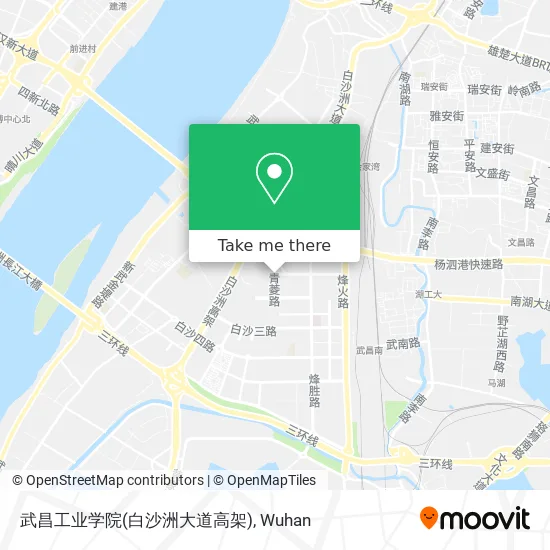 武昌工业学院(白沙洲大道高架) map