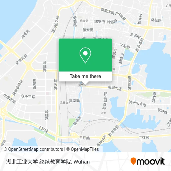 湖北工业大学-继续教育学院 map