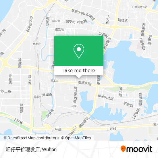 旺仔平价理发店 map