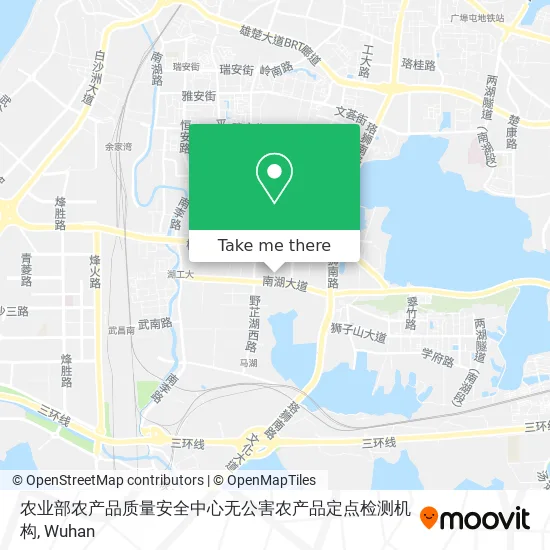 农业部农产品质量安全中心无公害农产品定点检测机构 map