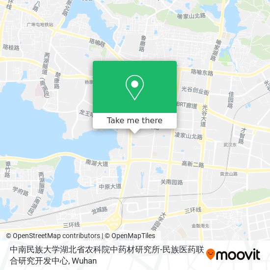 中南民族大学湖北省农科院中药材研究所-民族医药联合研究开发中心 map