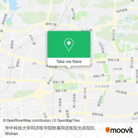 华中科技大学同济医学院附属同济医院光谷院区 map