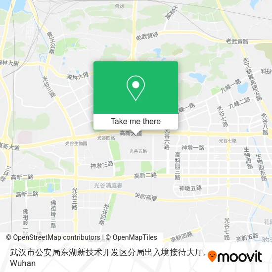 武汉市公安局东湖新技术开发区分局出入境接待大厅 map