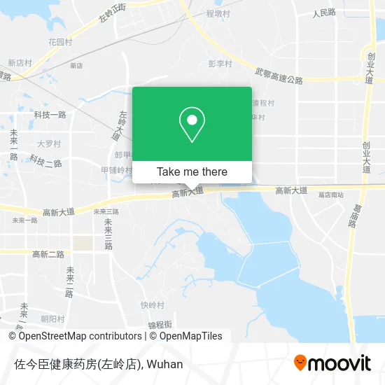 佐今臣健康药房(左岭店) map