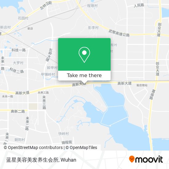 蓝星美容美发养生会所 map