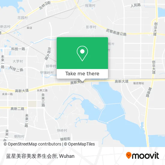 蓝星美容美发养生会所 map