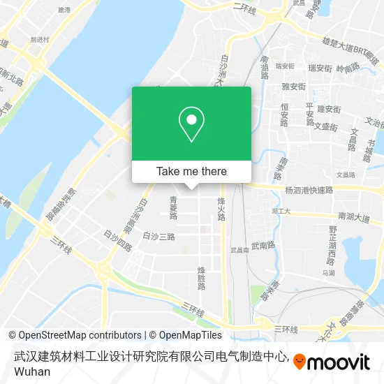 武汉建筑材料工业设计研究院有限公司电气制造中心 map