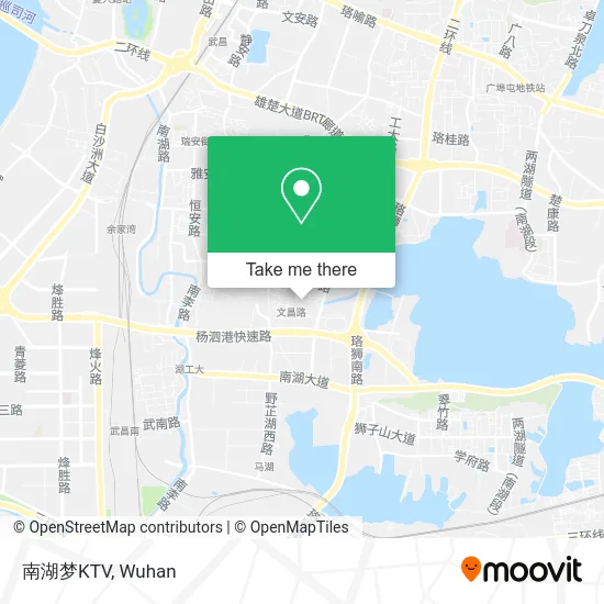 南湖梦KTV map