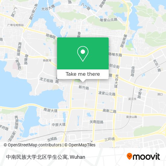 中南民族大学北区学生公寓 map