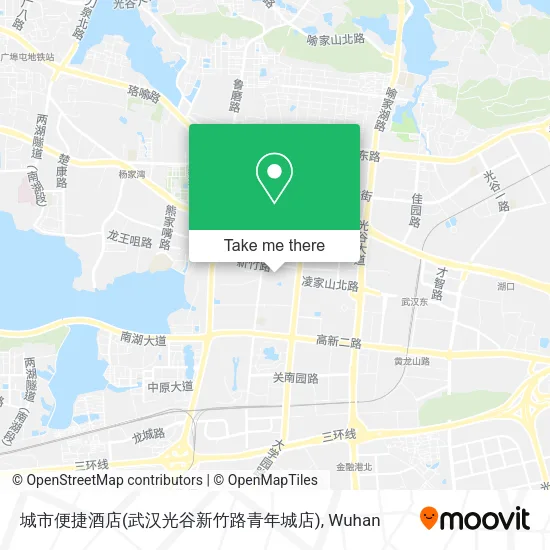 城市便捷酒店(武汉光谷新竹路青年城店) map