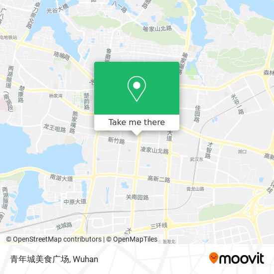 青年城美食广场 map