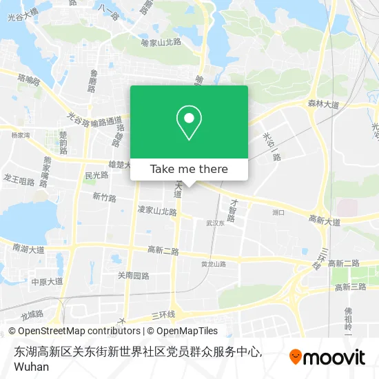 东湖高新区关东街新世界社区党员群众服务中心 map