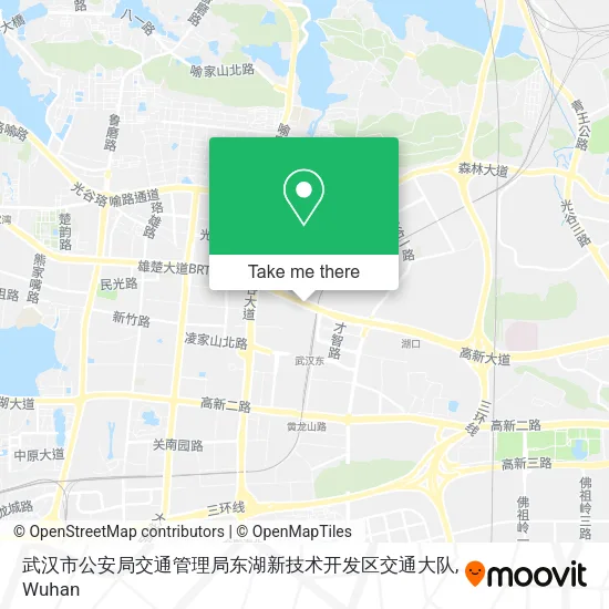 武汉市公安局交通管理局东湖新技术开发区交通大队 map