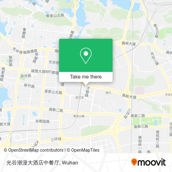 光谷潮漫大酒店中餐厅 map