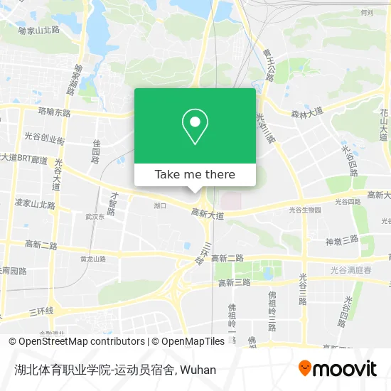 湖北体育职业学院-运动员宿舍 map