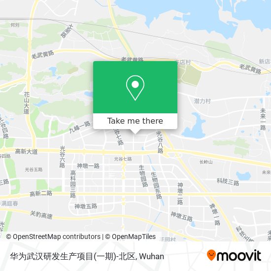 华为武汉研发生产项目(一期)-北区 map