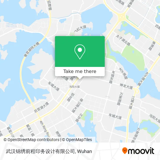 武汉锦绣前程印务设计有限公司 map