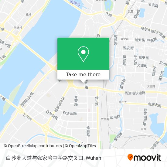 白沙洲大道与张家湾中学路交叉口 map