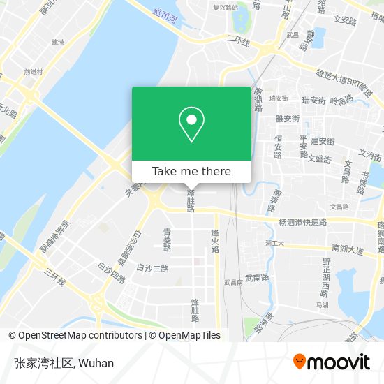 张家湾社区 map