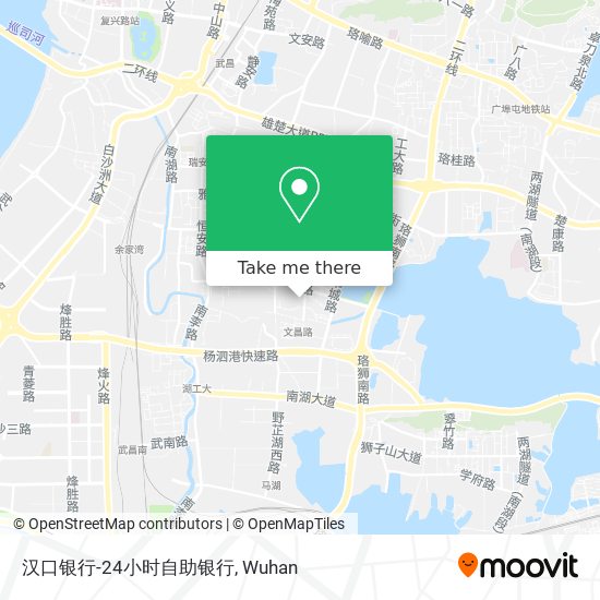 汉口银行-24小时自助银行 map