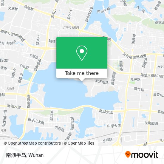 南湖半岛 map
