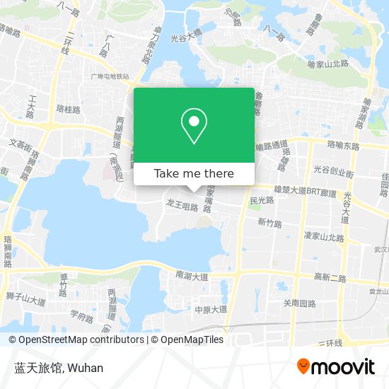 蓝天旅馆 map