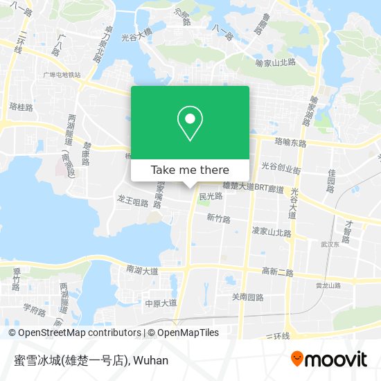 蜜雪冰城(雄楚一号店) map