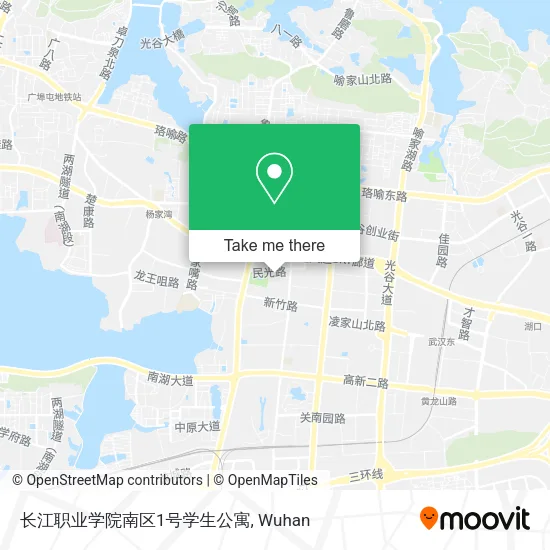 长江职业学院南区1号学生公寓 map