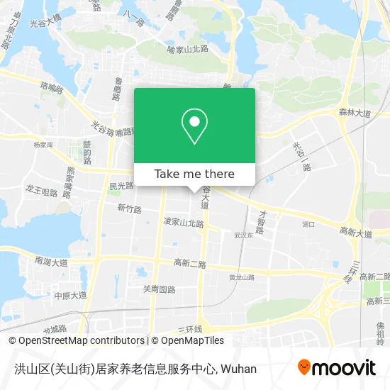 洪山区(关山街)居家养老信息服务中心 map