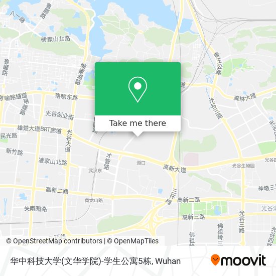 华中科技大学(文华学院)-学生公寓5栋 map