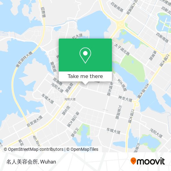 名人美容会所 map