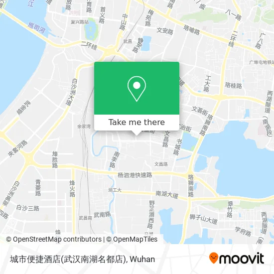 城市便捷酒店(武汉南湖名都店) map