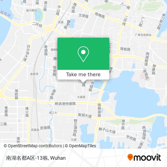 南湖名都A区-13栋 map