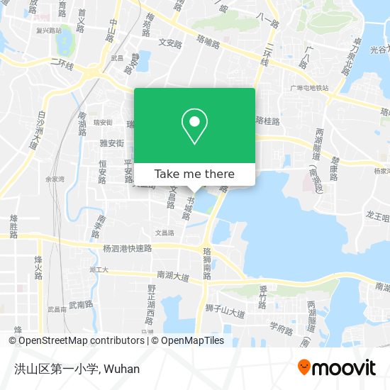洪山区第一小学 map