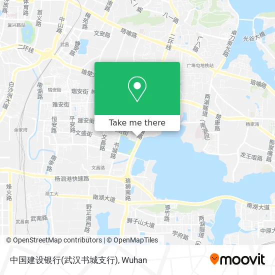 中国建设银行(武汉书城支行) map