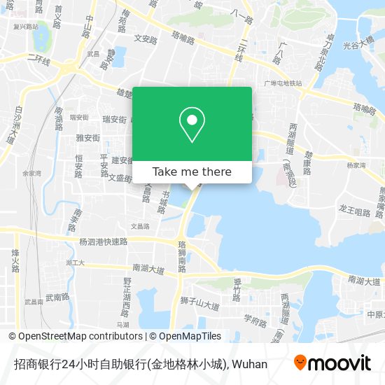 招商银行24小时自助银行(金地格林小城) map