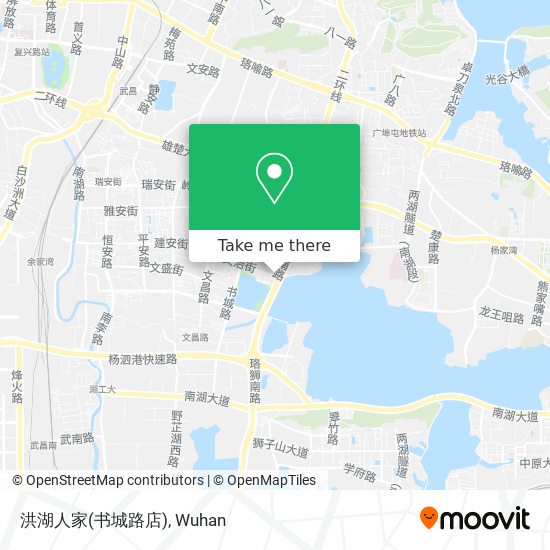 洪湖人家(书城路店) map