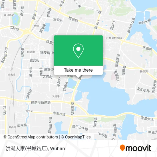 洪湖人家(书城路店) map