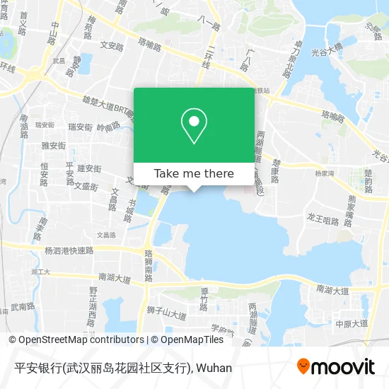 平安银行(武汉丽岛花园社区支行) map