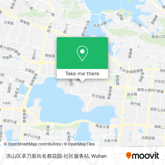 洪山区卓刀泉街名都花园-社区服务站 map