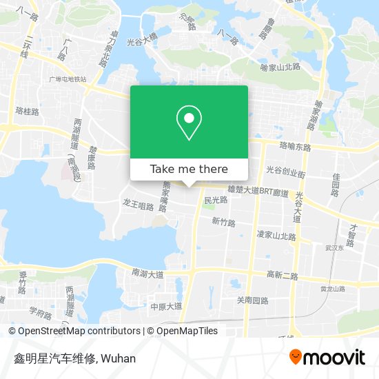 鑫明星汽车维修 map