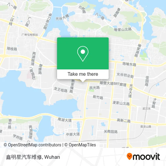 鑫明星汽车维修 map