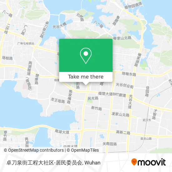 卓刀泉街工程大社区-居民委员会 map