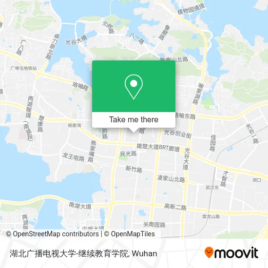 湖北广播电视大学-继续教育学院 map