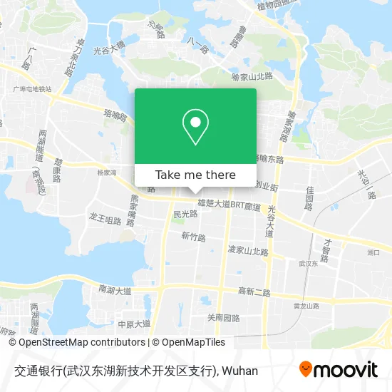 交通银行(武汉东湖新技术开发区支行) map