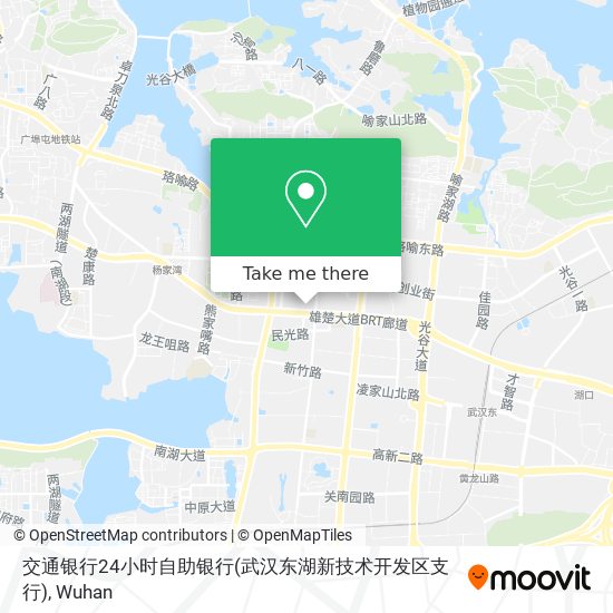 交通银行24小时自助银行(武汉东湖新技术开发区支行) map