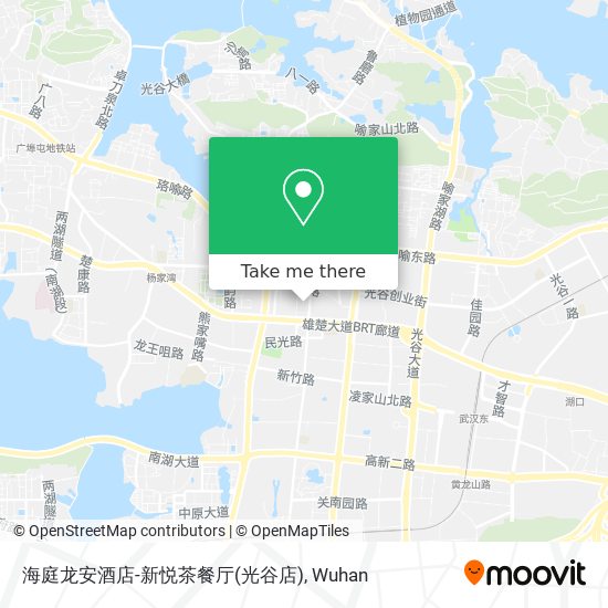 海庭龙安酒店-新悦茶餐厅(光谷店) map