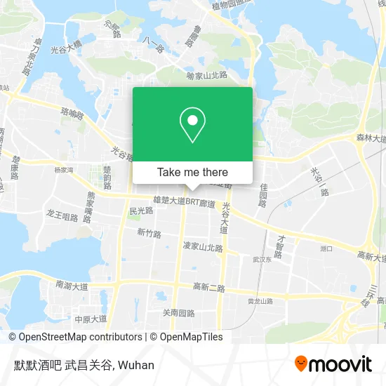 默默酒吧 武昌关谷 map